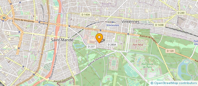 localisation de l'entreprise SOCIETE CIVILE IMMOBILIERE BEL AIR à VINCENNES
