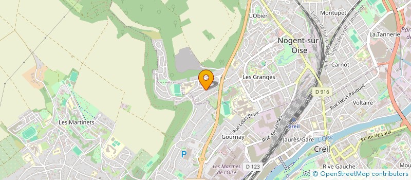 localisation de l'entreprise SOCIETE CIVILE IMMOBILIERE BELATAR  NOGENT-SUR-OISE