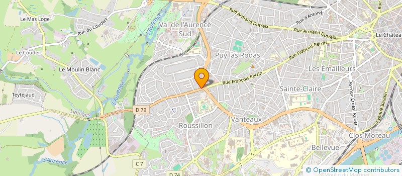 localisation de l'entreprise SOCIETE CIVILE IMMOBILIERE BELE à LIMOGES
