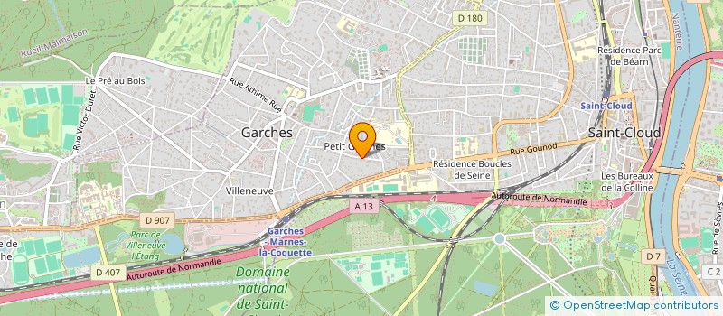 localisation de l'entreprise SOCIETE CIVILE IMMOBILIERE BELLE ROMY à GARCHES