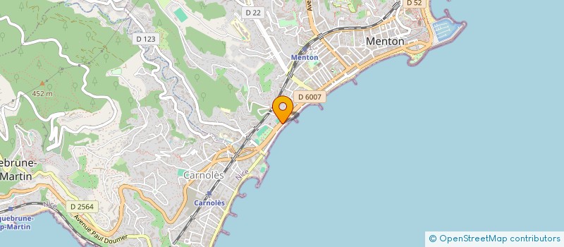 localisation de l'entreprise SOCIETE CIVILE IMMOBILIERE BELLEVUE à MENTON