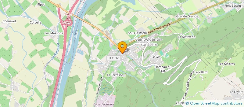 localisation de l'entreprise SOCIETE CIVILE IMMOBILIERE BELLO  SAINT-QUENTIN-SUR-ISERE