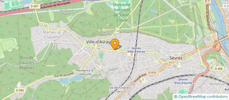 localisation de l'entreprise SOCIETE CIVILE IMMOBILIERE BENODIE  VILLE-D'AVRAY