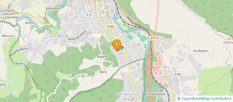 localisation de l'entreprise SOCIETE CIVILE IMMOBILIERE BENOIT-PENOT à FOIX