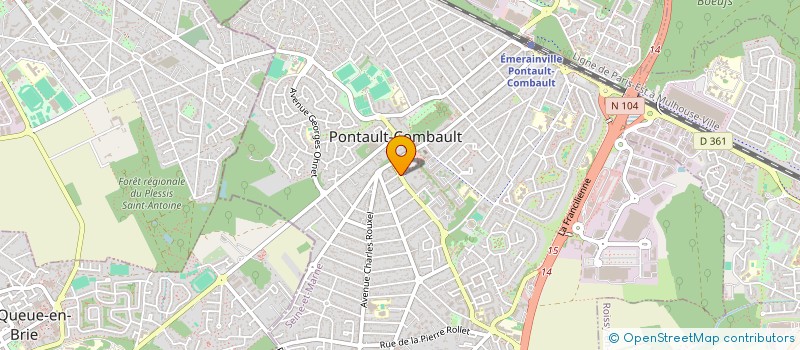 localisation de l'entreprise SOCIETE CIVILE IMMOBILIERE BENSOUSSAN - SEBUHYAN  PONTAULT-COMBAULT