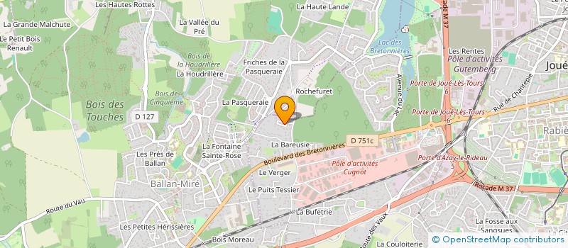 localisation de l'entreprise SOCIETE CIVILE IMMOBILIERE BERGEARD à JOUE LES TOURS