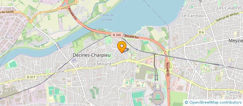 localisation de l'entreprise SOCIETE CIVILE IMMOBILIERE BERJON  DECINES-CHARPIEU