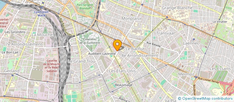 localisation de l'entreprise SOCIETE CIVILE IMMOBILIERE BERTAU AND CO  LYON