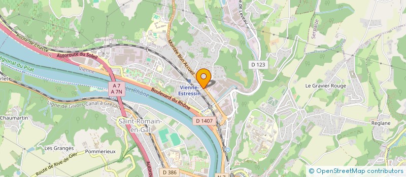 localisation de l'entreprise SOCIETE CIVILE IMMOBILIERE BERTHELOT  VIENNE