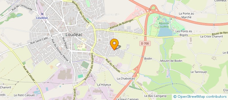 localisation de l'entreprise SOCIETE CIVILE IMMOBILIERE BESNARD 2 à LOUDEAC