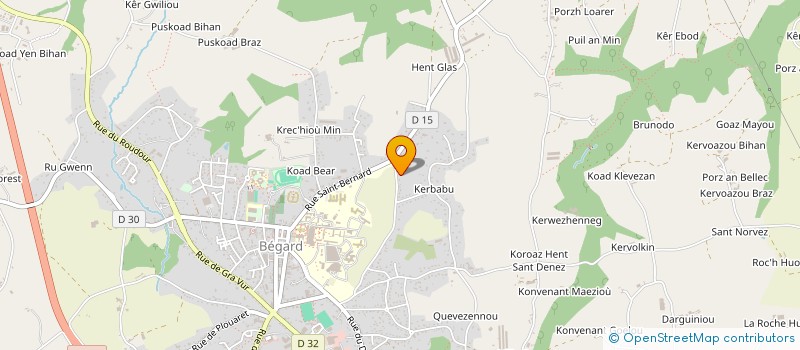 localisation de l'entreprise SOCIETE CIVILE IMMOBILIERE BH IMMO  BEGARD