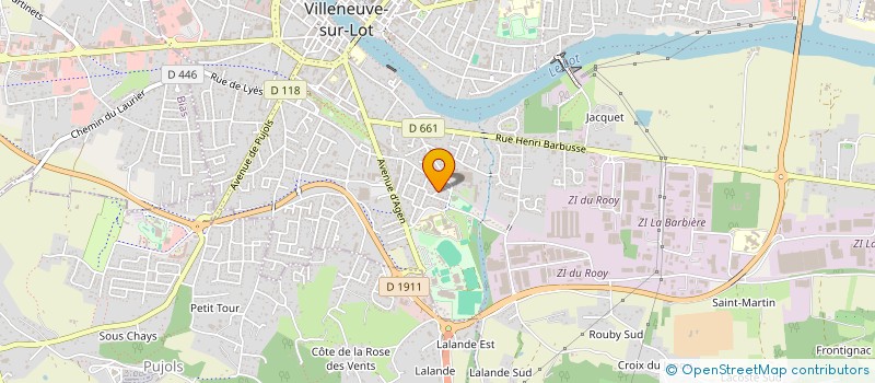 localisation de l'entreprise SOCIETE CIVILE IMMOBILIERE BH IMMOBILIER  VILLENEUVE-SUR-LOT