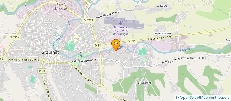 localisation de l'entreprise SOCIETE CIVILE IMMOBILIERE BILLY  GRAULHET