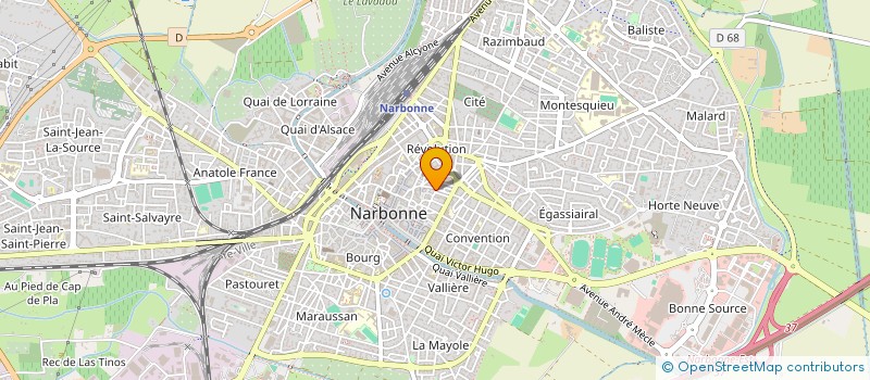 localisation de l'entreprise SOCIETE CIVILE IMMOBILIERE BINGO à NARBONNE