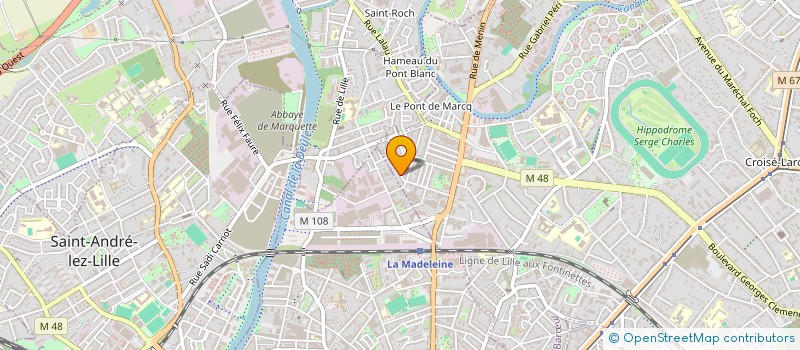 localisation de l'entreprise SOCIETE CIVILE IMMOBILIERE BIO KINE à MARCQ-EN-BARŒUL