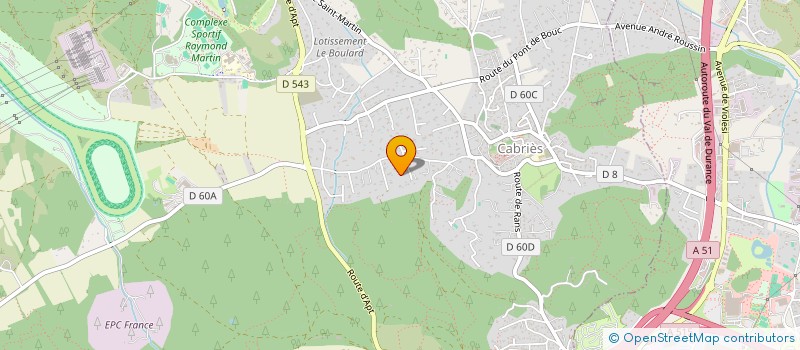 localisation de l'entreprise SOCIETE CIVILE IMMOBILIERE BIOTTERO  CABRIES