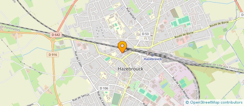localisation de l'entreprise SOCIETE CIVILE IMMOBILIERE BISOUNOURS  HAZEBROUCK