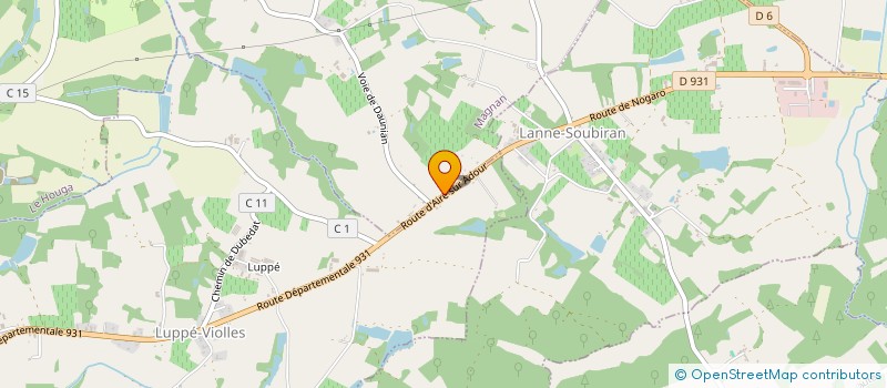 localisation de l'entreprise SOCIETE CIVILE IMMOBILIERE BON  NOGARO