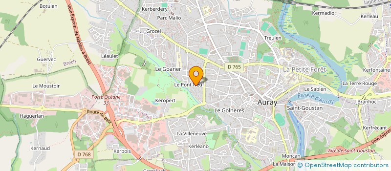 localisation de l'entreprise SOCIETE CIVILE IMMOBILIERE BON VIN DE VALLET à AURAY