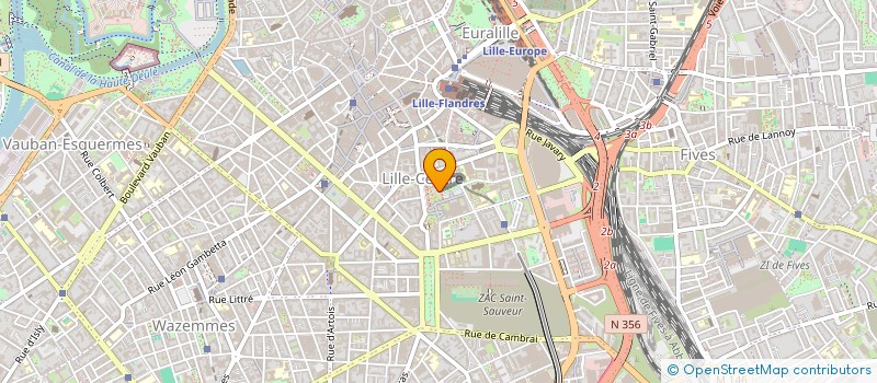 localisation de l'entreprise SOCIETE CIVILE IMMOBILIERE BOUBAH à LILLE