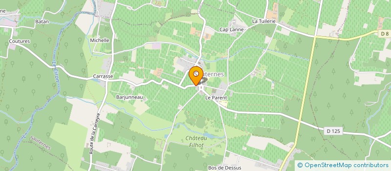 localisation de l'entreprise SOCIETE CIVILE IMMOBILIERE BOUCHE BEE  SAUTERNES