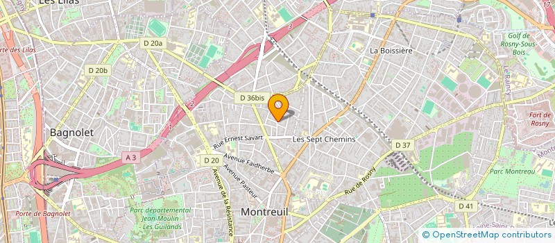 localisation de l'entreprise SOCIETE CIVILE IMMOBILIERE BOUILLE  MONTREUIL