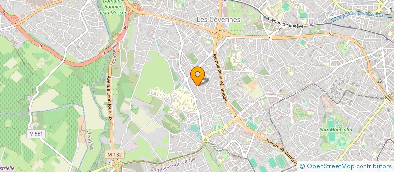 localisation de l'entreprise SOCIETE CIVILE IMMOBILIERE BOUISSETTES 2010 à MONTPELLIER