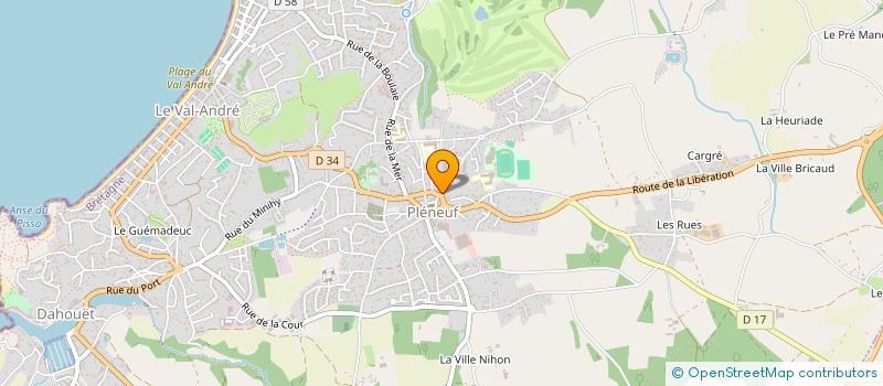 localisation de l'entreprise SOCIETE CIVILE IMMOBILIERE BOUTLEQ  PLENEUF-VAL-ANDRE