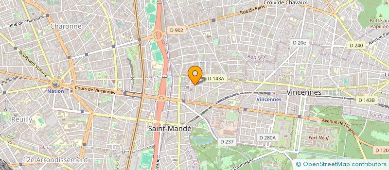 localisation de l'entreprise SOCIETE CIVILE IMMOBILIERE BOXES GP à VINCENNES