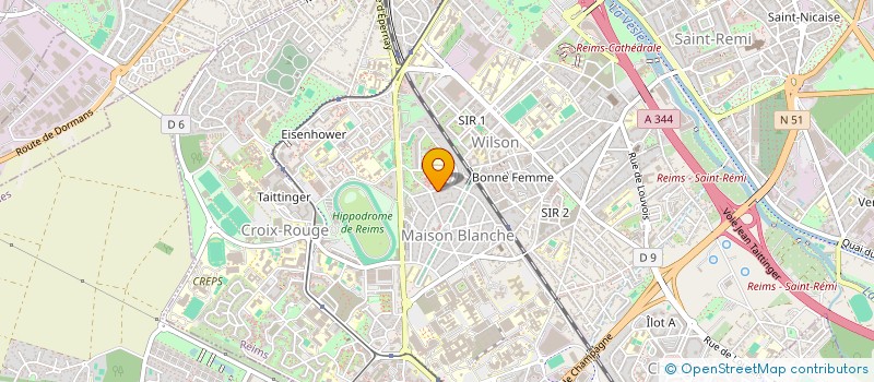 localisation de l'entreprise SOCIETE CIVILE IMMOBILIERE BR  REIMS