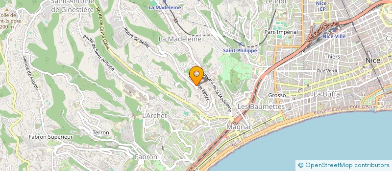 localisation de l'entreprise SOCIETE CIVILE IMMOBILIERE BRAGATO à NICE