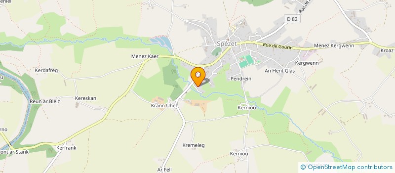 localisation de l'entreprise SOCIETE CIVILE IMMOBILIERE BRECORFIN  SPEZET