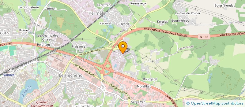 localisation de l'entreprise SOCIETE CIVILE IMMOBILIERE BREHAT à VANNES