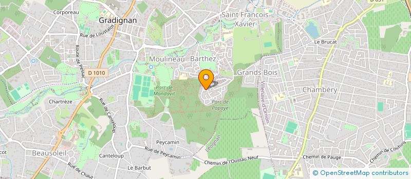 localisation de l'entreprise SOCIETE CIVILE IMMOBILIERE BRIDOIRE  GRADIGNAN