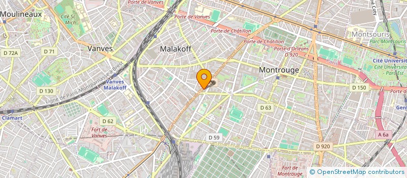 localisation de l'entreprise SOCIETE CIVILE IMMOBILIERE BROSSO MEDICALE  MONTROUGE