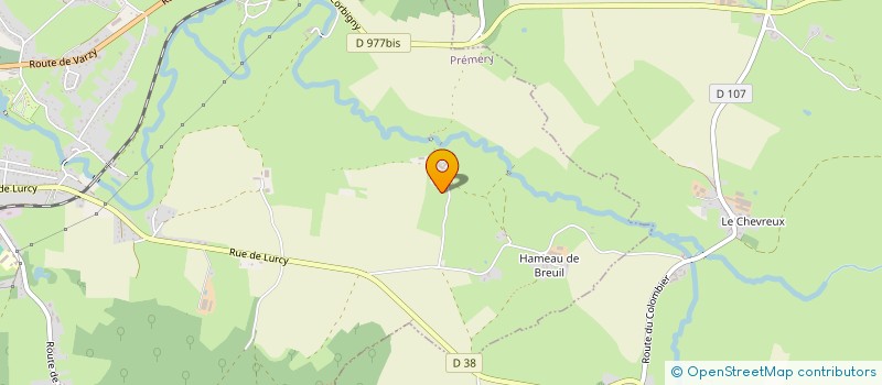 localisation de l'entreprise SOCIETE CIVILE IMMOBILIERE BRUNET INVEST  PREMERY