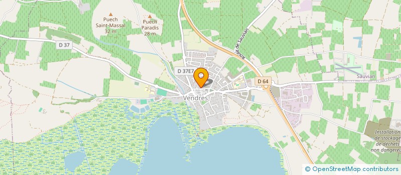 localisation de l'entreprise SOCIETE CIVILE IMMOBILIERE BRUNO ET CEDRIC OCCHIPENTI  VENDRES