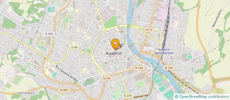 localisation de l'entreprise SOCIETE CIVILE IMMOBILIERE BSU  AUXERRE