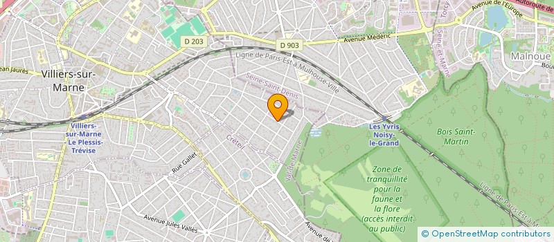 localisation de l'entreprise SOCIETE CIVILE IMMOBILIERE BUBALI  VILLIERS-SUR-MARNE