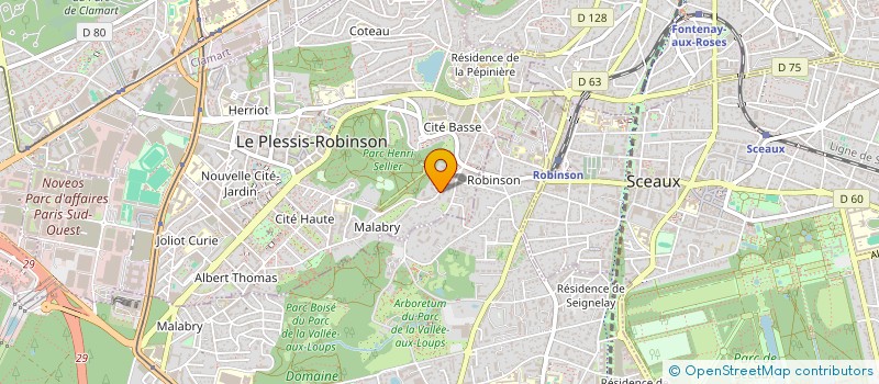 localisation de l'entreprise SOCIETE CIVILE IMMOBILIERE BUDA à SCEAUX