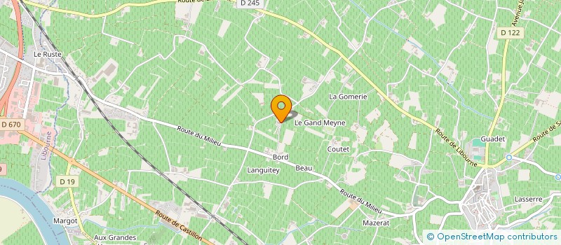 localisation de l'entreprise SOCIETE CIVILE IMMOBILIERE BUTTERFLY  SAINT-EMILION