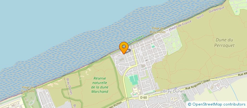 localisation de l'entreprise SOCIETE CIVILE IMMOBILIERE C A T A  BRAY-DUNES