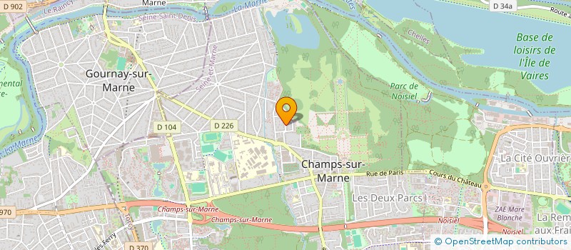 localisation de l'entreprise SOCIETE CIVILE IMMOBILIERE C M J INVESTISSEMENTS  CHAMPS-SUR-MARNE