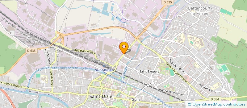 localisation de l'entreprise SOCIETE CIVILE IMMOBILIERE C.O.M.E.X. à SAINT-DIZIER