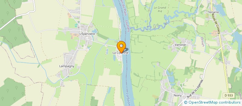 localisation de l'entreprise SOCIETE CIVILE IMMOBILIERE C.P.C.H. PRO  GIGNY-SUR-SAONE