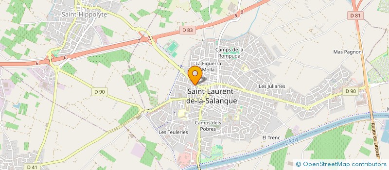 localisation de l'entreprise SOCIETE CIVILE IMMOBILIERE CABANENBOIS  SAINT-LAURENT-DE-LA-SALANQUE