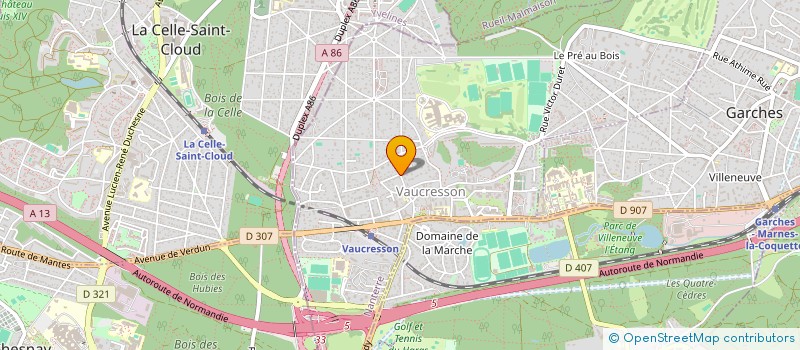 localisation de l'entreprise SOCIETE CIVILE IMMOBILIERE CABANES à VAUCRESSON