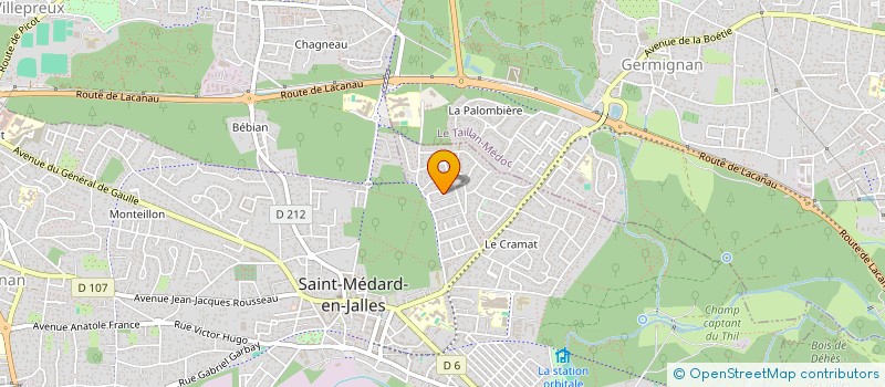 localisation de l'entreprise SOCIETE CIVILE IMMOBILIERE CABINET DENTAIRE POLE ROBINSON  SAINT-MEDARD-EN-JALLES