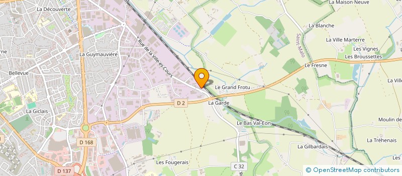 localisation de l'entreprise SOCIETE CIVILE IMMOBILIERE CADESTAR  SAINT-MALO
