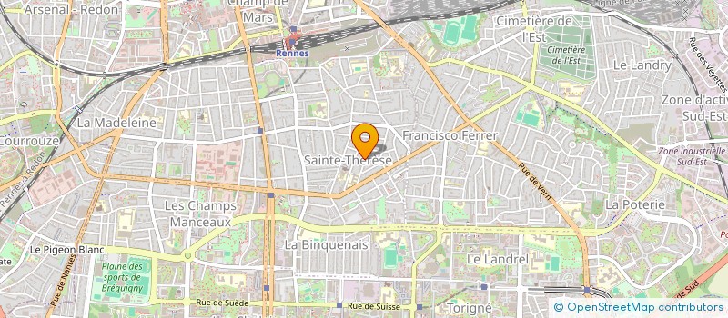 localisation de l'entreprise SOCIETE CIVILE IMMOBILIERE CAENMACE  RENNES
